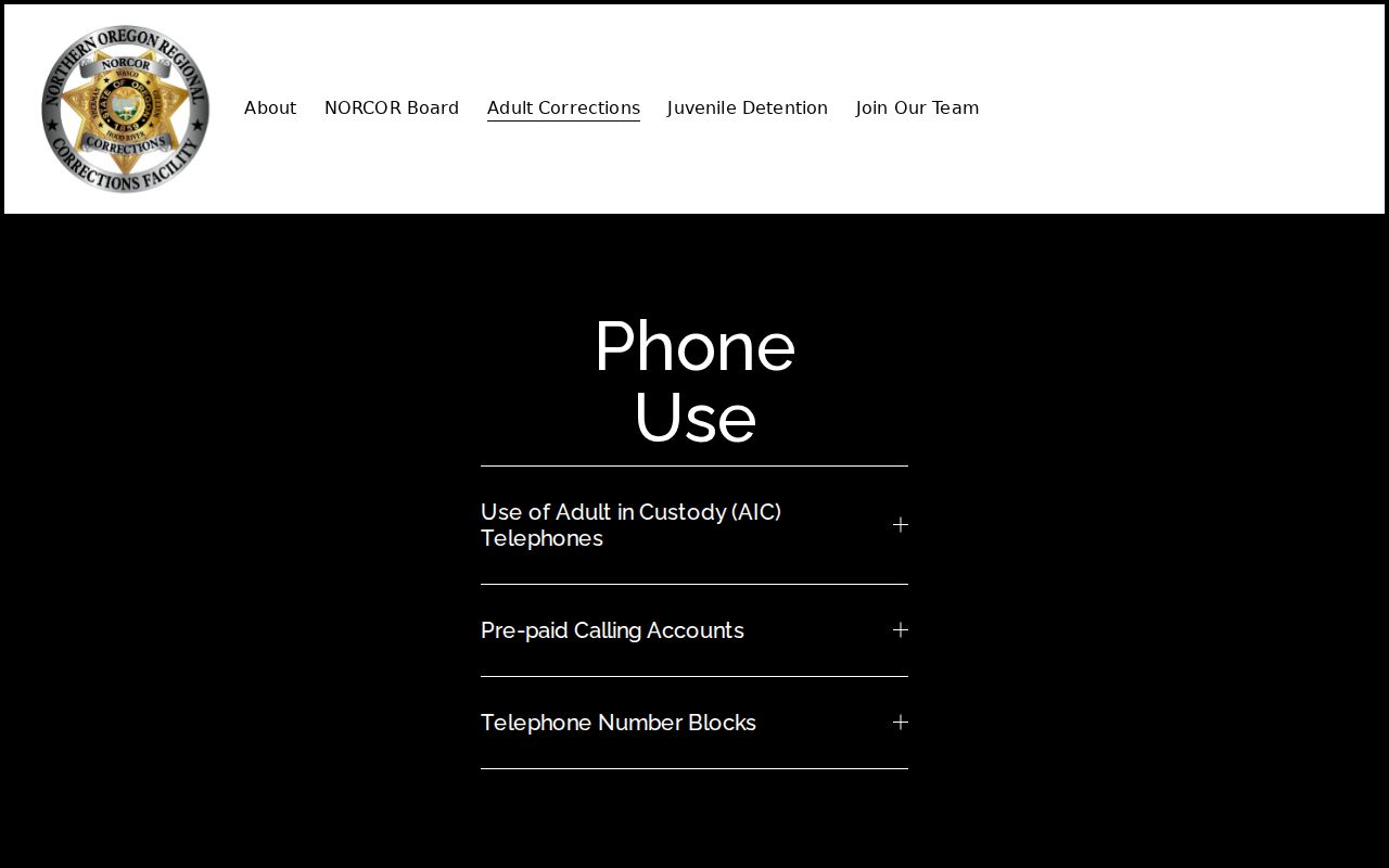 Gilliam County arrest booking communication channels at NORCOR
