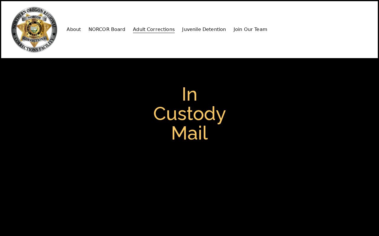 Gilliam County arrest record File number instructions at NORCOR