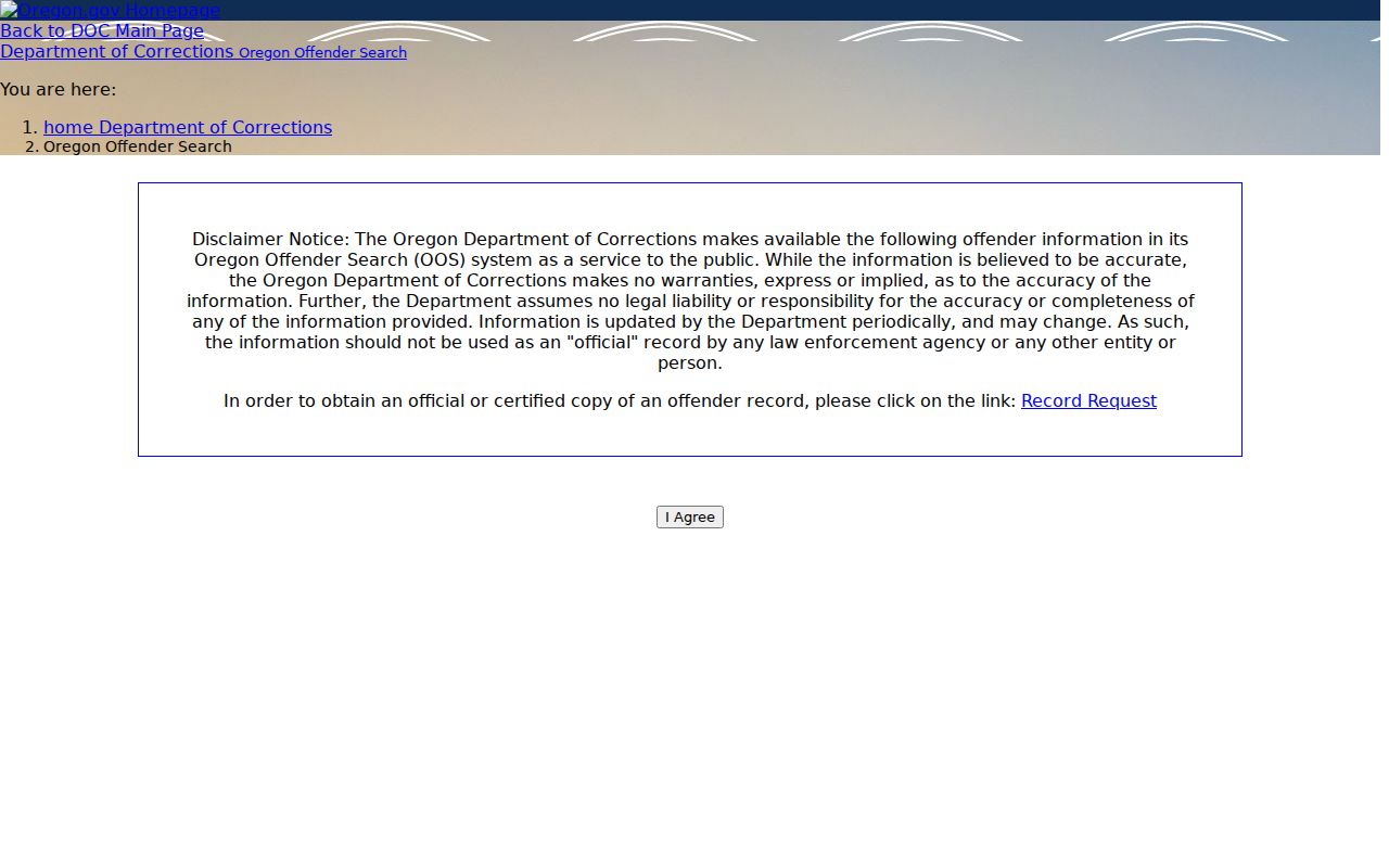 Oregon Offender Search for Gilliam County custody research