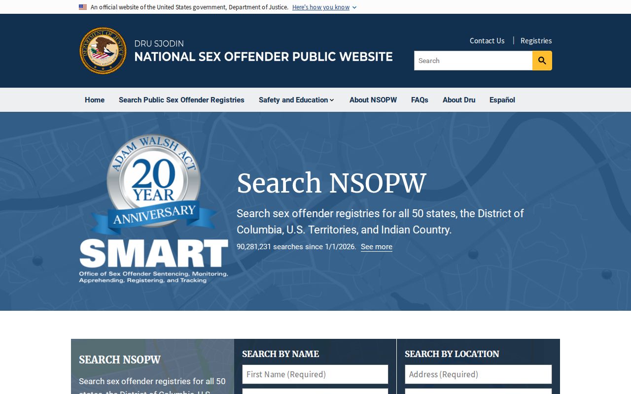Gilliam County sex offender search through NSOPW